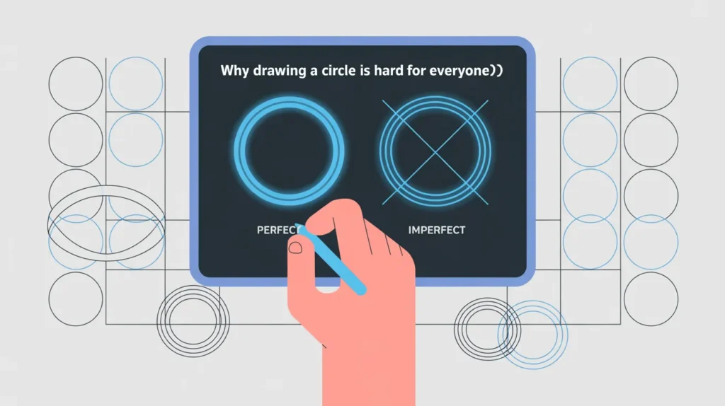 why drawing a circle is hard