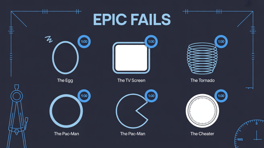 5 Funny Fails in the One Minute Circle Challenge