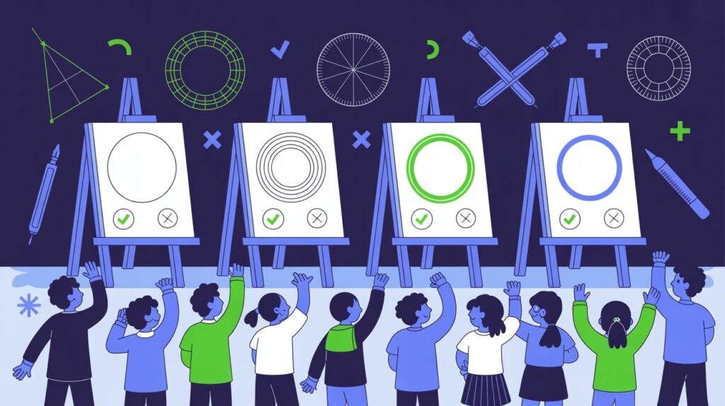School Circle Drawing Competition: Who Nailed It Best?