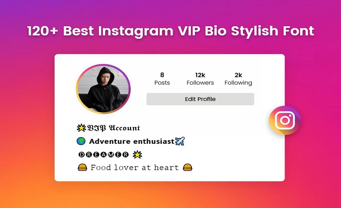 stylish font pro instagram