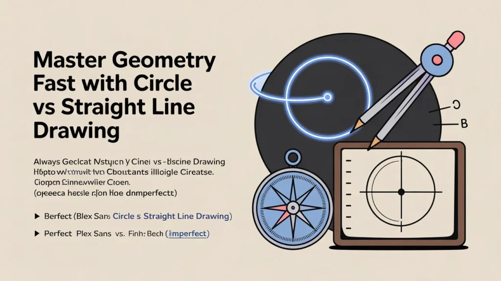 Circle vs Straight Line Drawing