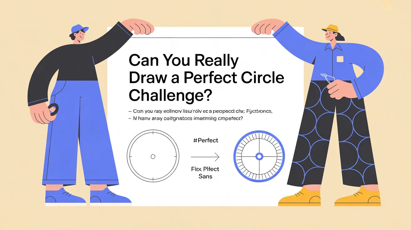 Can You Really Draw a Perfect Circle Challenge?