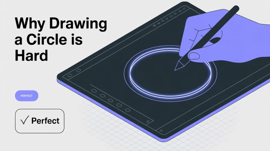 why drawing a circle is hard for every one