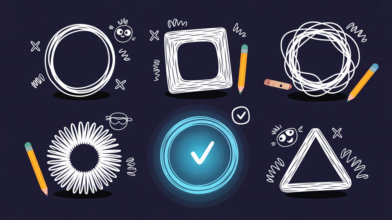 Draw a Circle Eyes Closed
