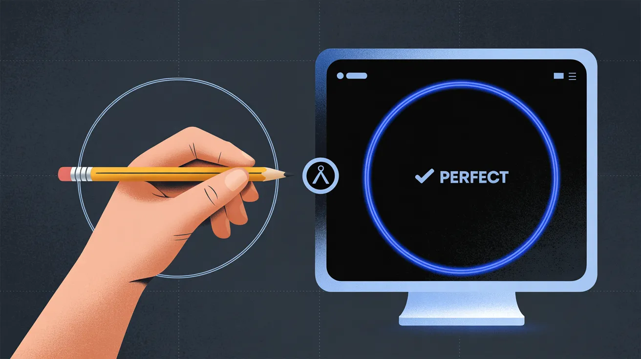 Human vs AI Circle Drawing