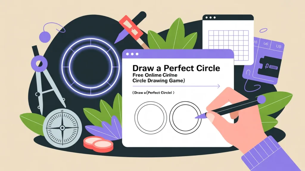 Draw A Perfect Circle Online Circle Drawing Tool Game