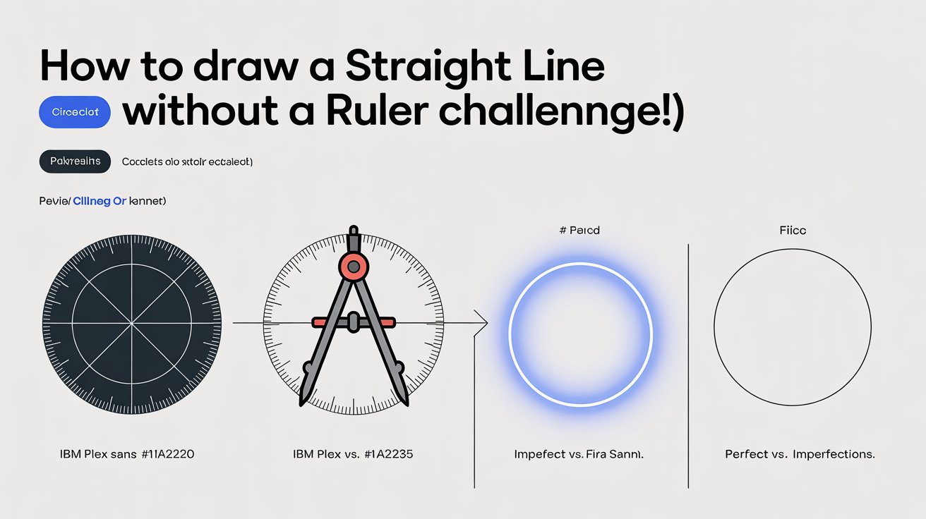 How to Draw a Straight Line Without a Ruler Challenge!
