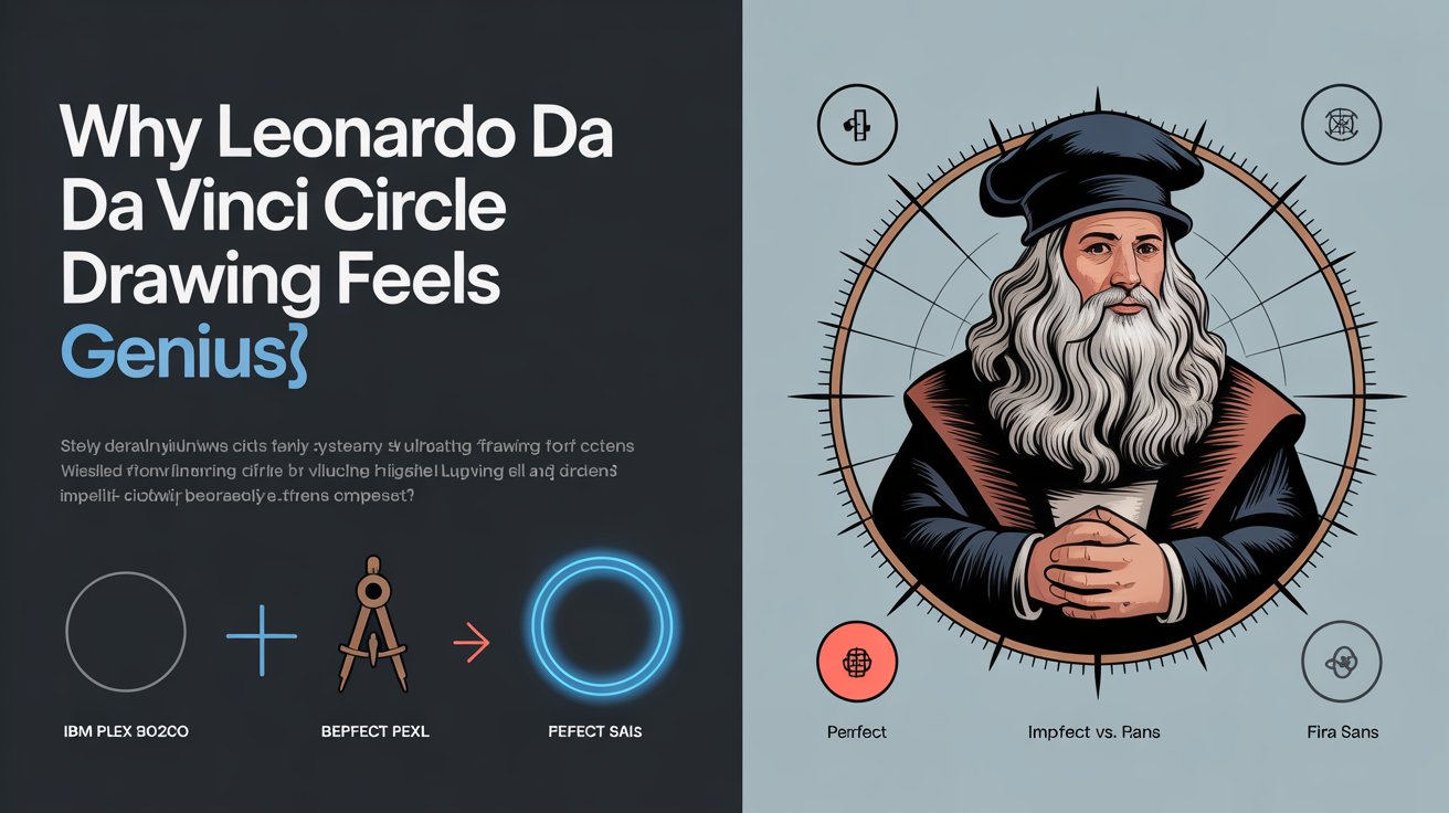 Why Leonardo da Vinci Circle Drawing Feels Genius